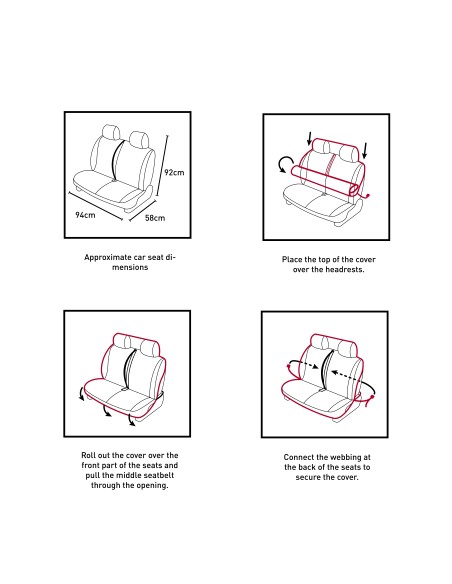 Car Seat Cover Double Car Seat Cover Double