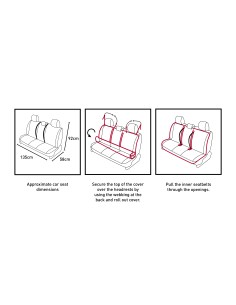 Car Seat Roll Cover Triple 2