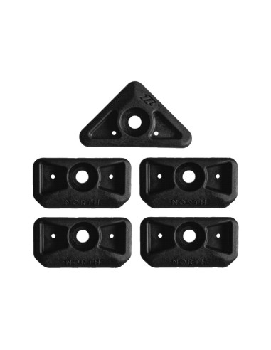 NORTH - Free-V Foil Strap Washers set of 5 - NORTH Free-V Foil Strap Washers set of 5 - O/S Black - 85008.240120 - 871573882420