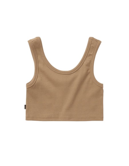 MYSTIC - Glow Crop Tank Women - Tanktop - L Slate Brown - 35125.250540 - 8715738874558