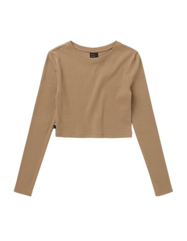 MYSTIC - Glow Crop Tee Women - Tee - L Slate Brown - 35125.250545 - 8715738874657