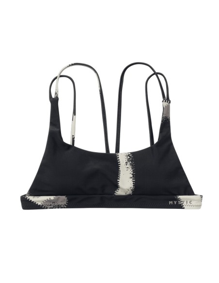 MYSTIC - Bodil Strappy Bikini Top - Strappy bikini top - 34 Black Allover - 35109.240222 - 8715738873025