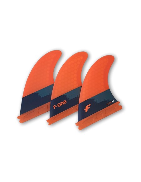 F-ONE - THRUSTER SET F-ONE FLOW XS - PAPAYA   - 77214-8101  - 3664984033958