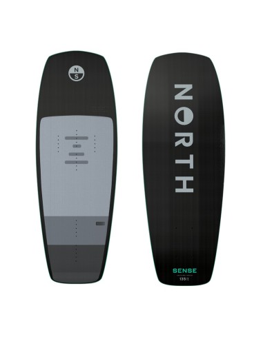 NORTH - Sense Foil Board - NORTH Sense Foil Board - 135x47cm Titanium - 85013.240012 - 8715738823112 - 135x47cm Titanium - 8501