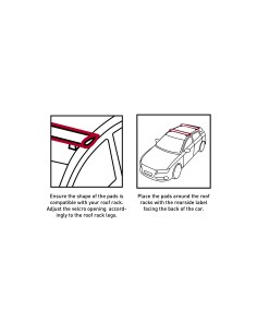 Roofrack Pads Aero